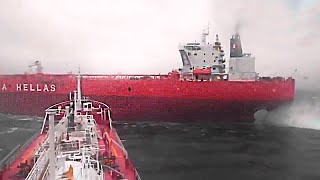 30 Biggest Ship Collisions and Mistakes Caught On Camera [upl. by Nylhtak]