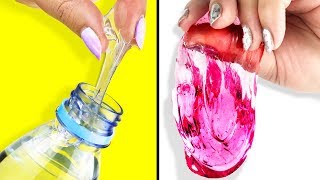 HAZ SLIME DE AGUA 💦 Probando Recetas SIN BORAX [upl. by Ydde]