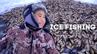 Traditional Yakutian Ice Fishing quotMunkhaquot [upl. by Llemhar]