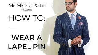 HOW TO Wear a lapel pin [upl. by Ilana]