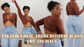 Tik Tok Viral Jeans Haul Abercrombie amp Fitch [upl. by Yasmin320]