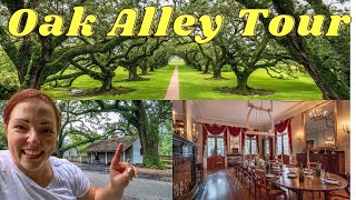 Oak Alley Plantation RARE tour of INSIDE the House and ENSLAVED Quarters [upl. by Cross]