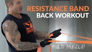 Awesome AtHome Back Workout Using Resistance Bands [upl. by Adigun939]