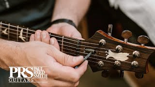 How To Make A Simple Truss Rod Adjustment  PRS Guitars [upl. by Esinart365]