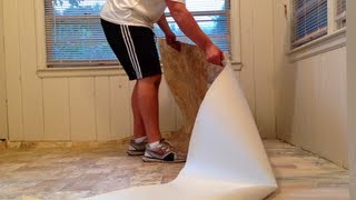 HOW TO INSTALL VINYL FLOORING SIMPLE STEPS TO FOLLOW [upl. by Aerdnad701]