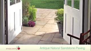 Bradstone Antique Natural Sandstone Paving [upl. by Htezzil496]