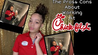 PROs amp CONs ABOUT WORKING AT CHICKFILA [upl. by Emearg]