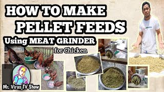 How to make pellet feeds using Meat Grinder [upl. by Lladnek]