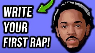 How To Write A Rap Your First Verse In Under 11 Minutes StepByStep [upl. by Xet]