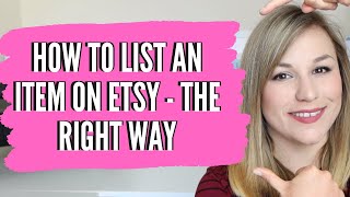 HOW TO LIST AN ITEM ON ETSY  how to create a listing on etsy  etsy listing tutorial [upl. by Isdnil116]