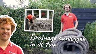 35 Drainage aanleggen in de tuin [upl. by Akiwak]