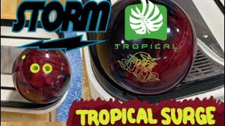 2 Handed Bowling  Storm Black Cherry Tropical Surge  Storm Tropical Line Showcase [upl. by Cantu379]