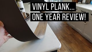 Vinyl Plank Flooring  Review After One Year in Our Home [upl. by Aztiray]