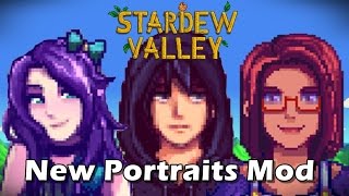 New Portraits Mod  Stardew Valley [upl. by Narda879]