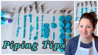 Piping tip and their designs  plus which are my favourite piping tips [upl. by Boleslaw]