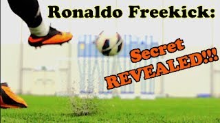 CRISTIANO RONALDO  Knuckle Ball Free Kick Tutorial  The F2 [upl. by Yesnyl]