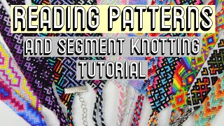 NORMAL PATTERNS amp SEGMENT KNOTTING BRACELET TUTORIAL CC  Beginner Friendly [upl. by Kathrine]