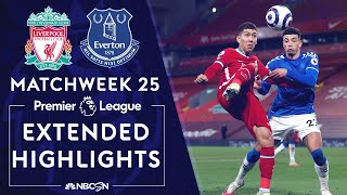 Liverpool v Everton  PREMIER LEAGUE HIGHLIGHTS  2202021  NBC Sports [upl. by Arykahs]