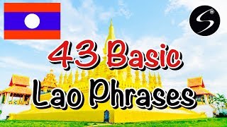 Learn Lao Language EP15  43 Basic Lao Phrases  Lao English Lesson [upl. by Yadrahs386]