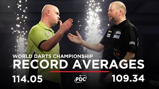 RECORDBREAKING AVERAGES Van Barneveld v Van Gerwen  2017 World Darts Championship [upl. by Mohl498]