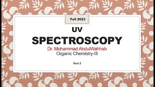 Woodward–Fieser rules  UV spectroscopy part II [upl. by Alsworth]