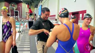 A Day in the Meet Life Stanford Womens Swimming [upl. by Reyotal]