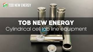 Lithiumion Cylindrical Cell Laboratory Line Equipment from TOB New Energy [upl. by Vivianna]