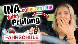 Praktische Führerscheinprüfung mit Ina 🌈 COUPLEONTOUR  Fischer Academy [upl. by Yemirej]