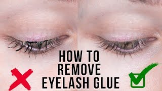 Beauty Hack REMOVE EYELASH GLUE  HUGE GIVEAWAY  KristenLeanneStyle [upl. by Attinahs542]