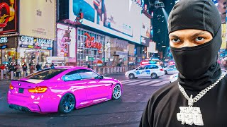 MOST WANTED DRIVERS TAKEOVER TIMES SQUARE [upl. by Ecinnaj802]