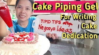 Super Easy Cake Piping Gel Recipe  Writing Dedication On Our Cakes [upl. by Drawde]