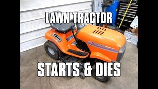 Fixing A Lawn Tractor That Starts amp Dies  Video [upl. by Aileve]