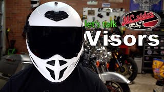 Lets talk motorcycle helmet visors [upl. by Ecnerat]