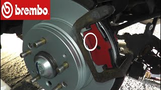 Brembo Brake Pads Installation with Basic Hand Tools [upl. by Xonnel]