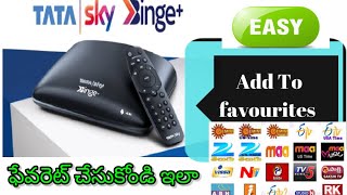 TATASKY BENGE FAVOURITE CHANNELS SETTINGS [upl. by Ivel]