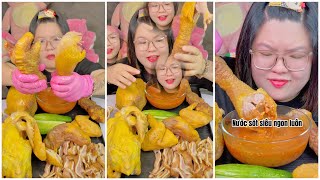 MUKBANG GÀ ĐÔNG TẢO NẶNG 4KG  HOÀNG LAM FOODIE [upl. by Lidstone]