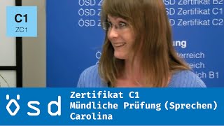 ÖSD Zertifikat C1 – Mündliche Prüfung Sprechen [upl. by Radmilla]