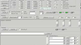 Terminal software RS232 and DNC Test program demonstration [upl. by Gretchen694]