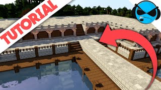 How To Build A Medieval DocksHarbour Minecraft Tutorial  Minecraft Docks Village Part 1 [upl. by Gallager958]