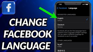 How To Change Facebook Language [upl. by Otrebor764]