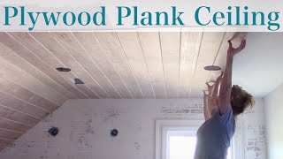 Plywood Faux Plank Ceiling [upl. by Oirom]