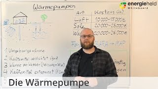 Wärmepumpe Funktion Kosten amp Förderung im Überblick  EnergieheldWhiteboard 2018 [upl. by Freud]