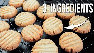 EASY Almond Flour Shortbread COOKIES  ✅ Only 3 ingredients  Refined sugar free [upl. by Eylsel]