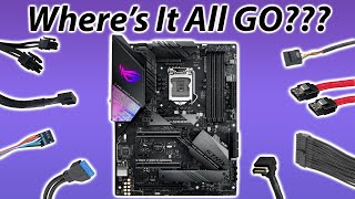 Where do all your PC Parts Plug In Motherboard Connectors [upl. by Anceline]