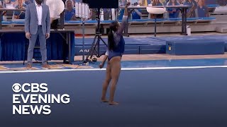 UCLA gymnast celebrates quotBlack Excellencequot in viral floor routine [upl. by Sair]