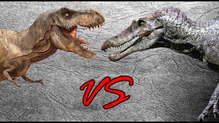 Tyrannosaurus Rex vs Spinosaurus  SPORE [upl. by Naraa]