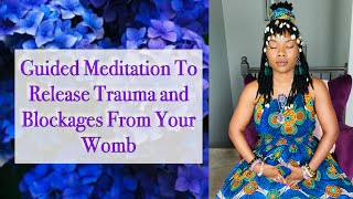 Womb Healing Trauma Release and Blockage Removal Guided Meditation [upl. by Anytsirhc268]