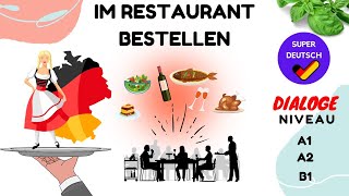 Im Restaurant bestellen  Dialoge A1 A2 B1 Deutsch lernen [upl. by Ocire]