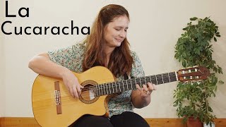 La Cucaracha guitar cover  Mexican traditional song with TAB and backing track [upl. by Eedia273]