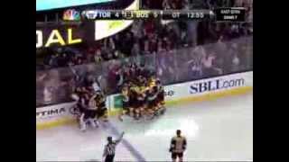 985 The Sports Hubs Dave Goucher calls Patrice Bergerons serieswinning OT goal [upl. by Rehtaef510]